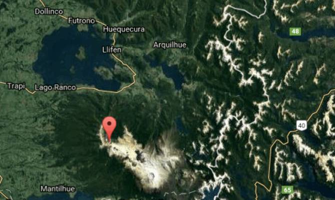 Alerta Temprana Preventiva para Futrono, Lago Ranco y Río Bueno por actividad del cordón Puyehue-Caulle