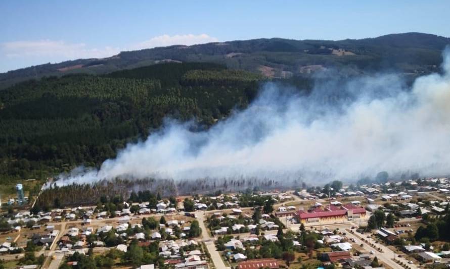 Conaf Los Ríos reporta que incendio forestal en Malalhue está extinto 