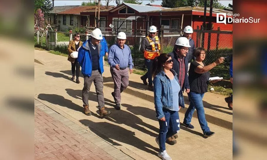 Obras sanitarias en Aldea Campesina de La Unión alcanzan un 80% de avance