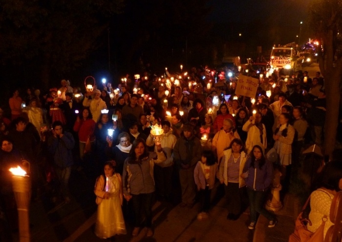 Novena versión de la Fiesta de la Luz iluminó las calles de Paillaco