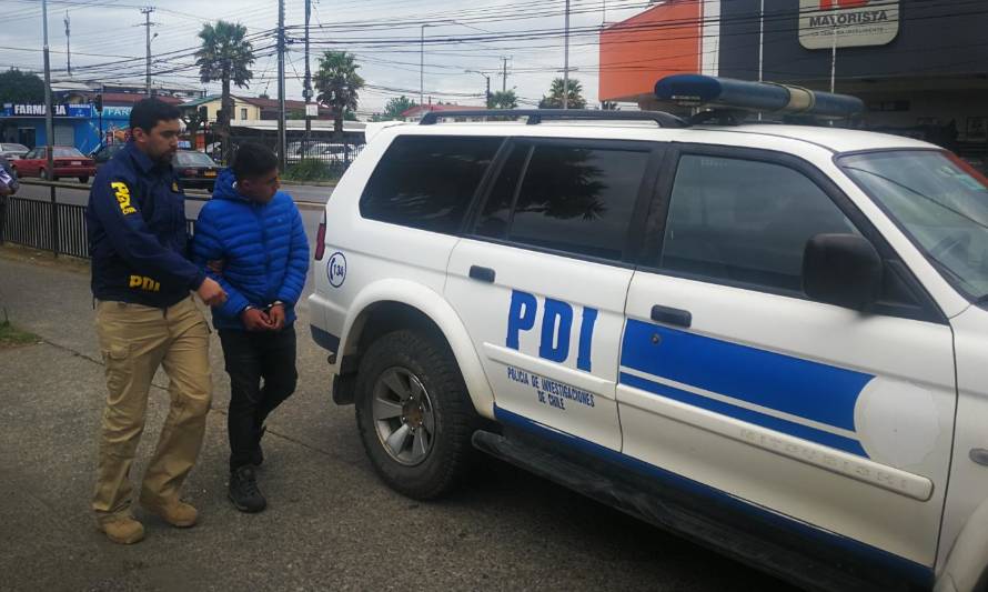 PDI detuvo a presunto autor del robo con secuestro que afectó a una familia valdiviana