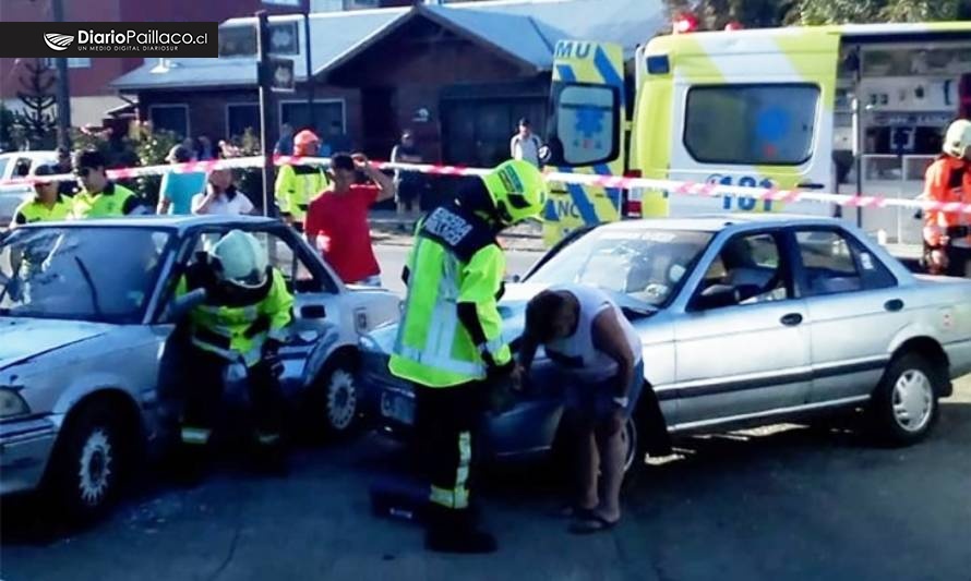 Un herido dejó colisión de automóviles en Paillaco