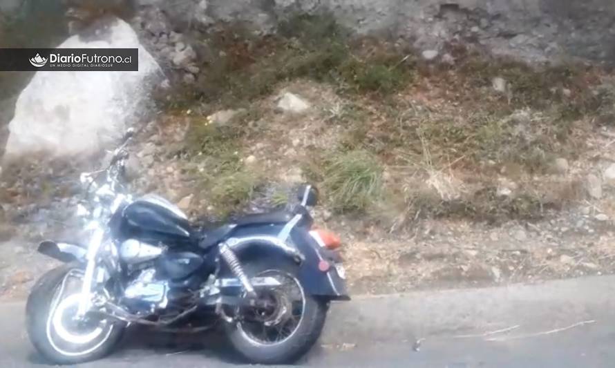 Motociclista lesionado tras accidente en ruta Futrono-Nontuelá
