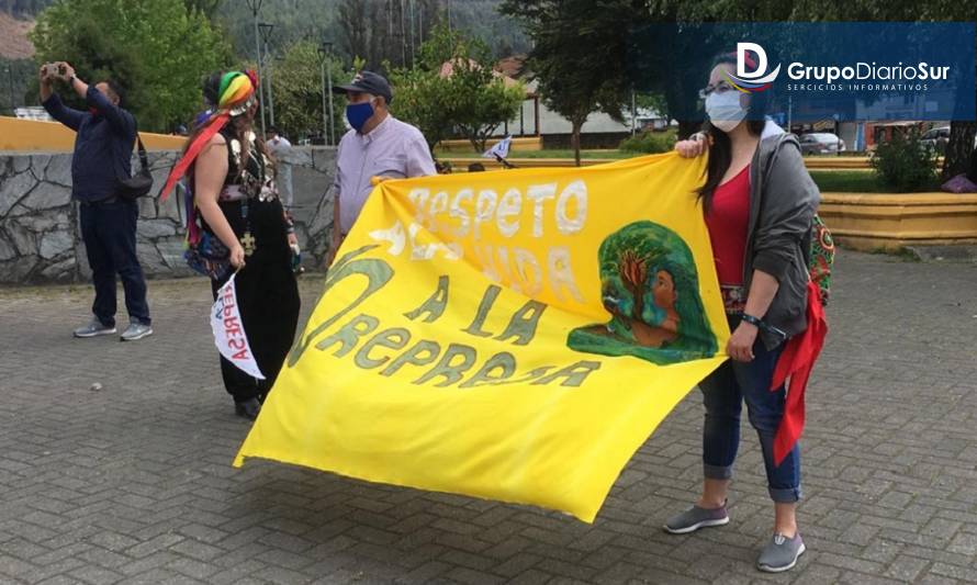 Marcha contra proyecto hidroeléctrico de Colbún se realizó en Los Lagos