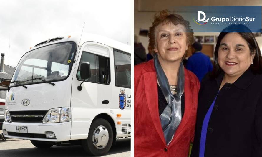 Concejalas gestionaron minibús para pacientes dializados de Futrono