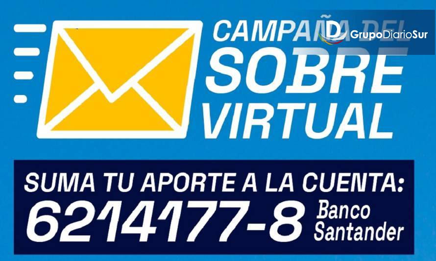 Bomberos de Futrono lanza Campaña del Sobre Virtual, con transferencia bancaria
