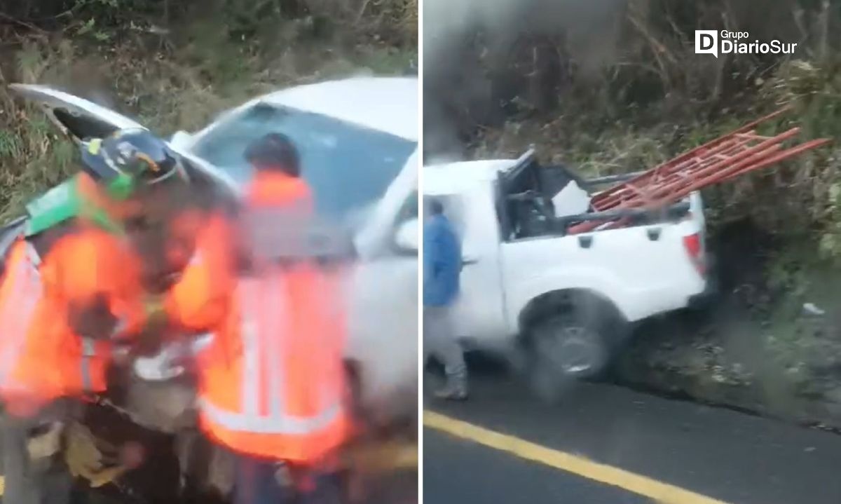 Accidente vehicular en ruta Futrono-Llifén movilizó a Bomberos