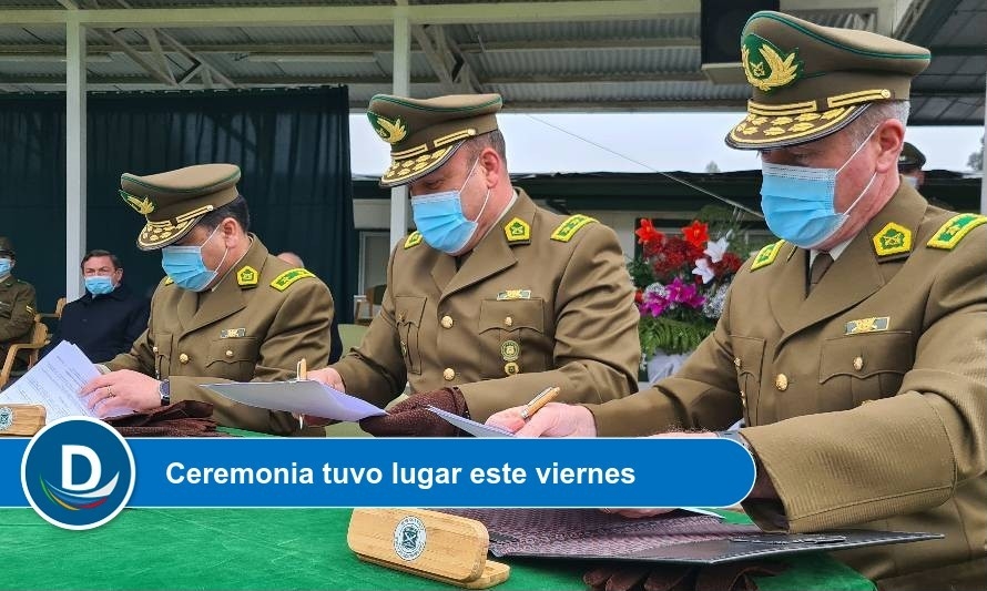 Cambio de mando: Carabineros de Los Ríos anunciaron nuevo Jefe de Zona