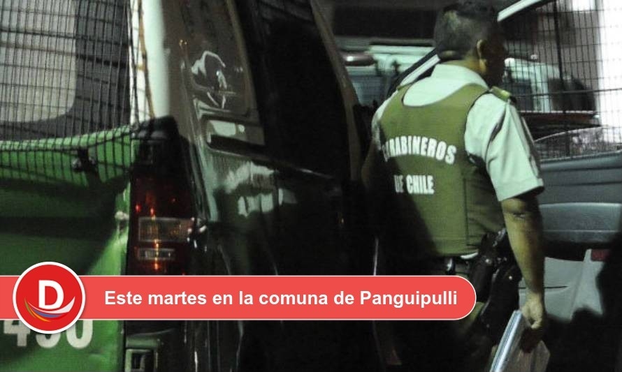 Carabineros fueron agredidos con puñetazos y escupos en Coñaripe
