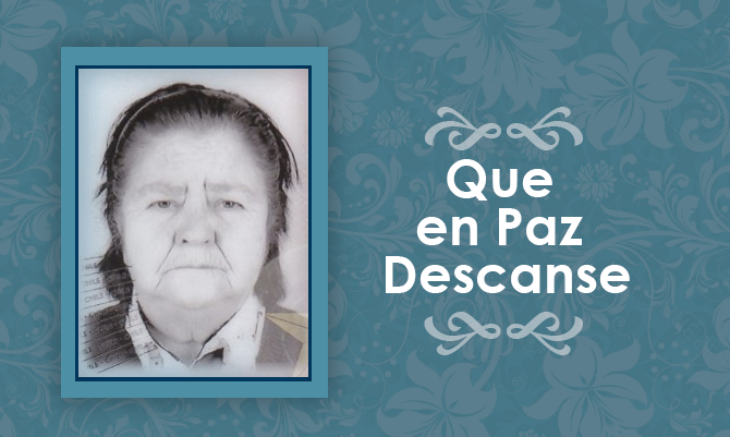 [Defunción] Falleció Ana del Carmen Hernández Alvarado Q.E.P.D