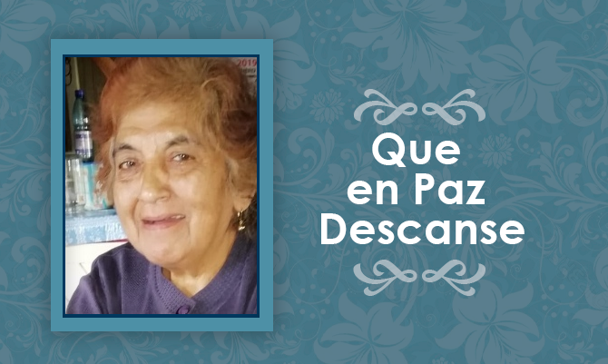 [Funerales] Falleció María Luisa Corvalán Fuentes Q. E. P. D. 