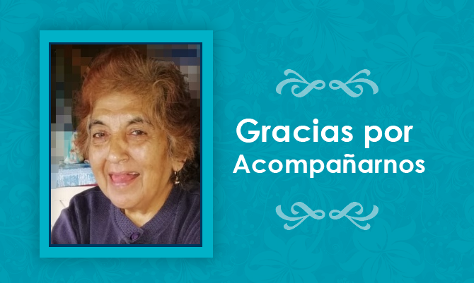 [Agradecimientos] Nuestra gratitud por acompañarnos en la despedida de María Luisa Corvalán Fuentes