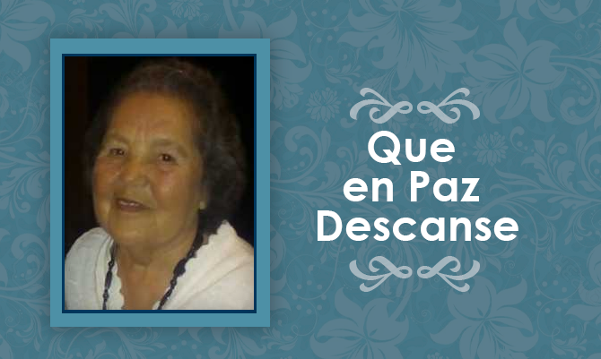 [Defunción] Falleció Sara Rosa Martínez Castillo Q.EP.D