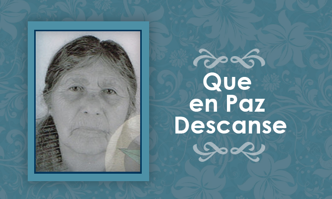 [Defunción] Falleció Edilia del Carmen Vera Solís Q.EP.D