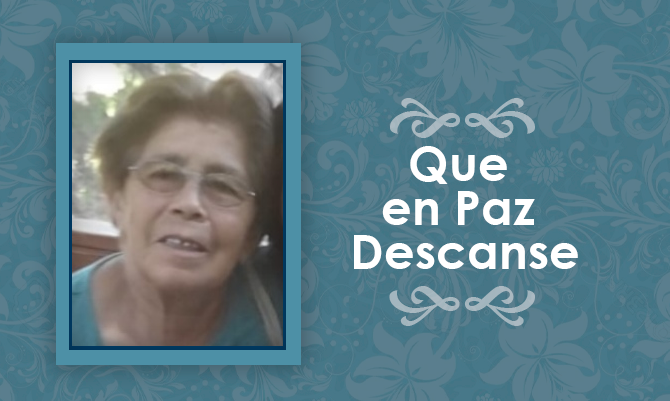 [Defunción] Falleció Alicia Álvarez Martínez Q.E.P.D
