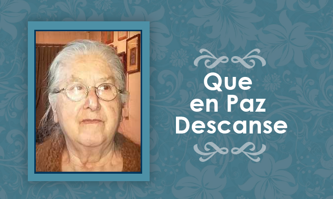 [Defunción] Falleció Adriana Doratilde Vásquez Contreras Q.E.P.D.